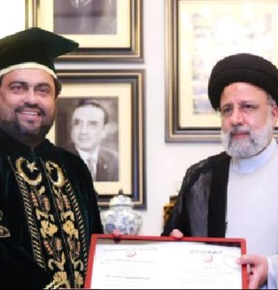 Dr Raisi awarded Honorary Doctorate Degree